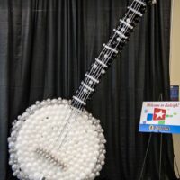 Ballon banjo at World of Bluegrass 2018 - photo © Frank Baker