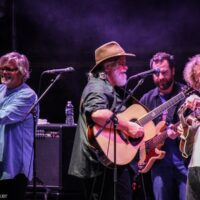 John Cowan and Sam Bush with Leftover Salmon at the 2018 Wide Open Bluegrass Festival - photo © Frank Baker