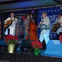 Mayberry crew storms the stage at the  2018 Bluegrass Christmas in the Smokies - photo © Bill Warren