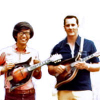 Akira Otsuka and John Duffey with their Duck mandolins