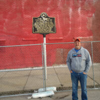 Chris Smith at the former site of King Records in Cincinnati