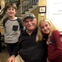 Easton and Avery with Wayne Taylor