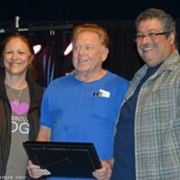 Dave Massey accept the Facilities Management award from Debi and Ernie Evans at the 2019 Yee Haw Music Fest - photo © Bill Warren