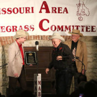 C.J. Lewandowski and Jim Orchard induct Ken Seaman as a Pioneer of Missouri Bluegrass - January 4, 2019