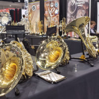 Brass as well at the 2019 NAMM Show in Anaheim, CA - photo by Danny Clark