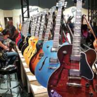 Gibson booth at the 2019 NAMM Show in Anaheim, CA - photo by Danny Clark