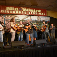 Awards show finale at the 2019 MidWinter Bluegrass Festival - photo by Kevin Slick