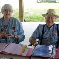 Judy and Norman Adams at the February 2019 Palatka Bluegrass Festival - photo © Bill Warren