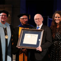Buddy Griffin receives his Honorary Doctorate of Fine Arts from Glenville State College (2/1/19) - photo by Dustin Crutchfield