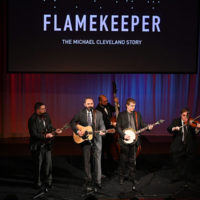 Michael Cleveland & Flamekeeper perform at the Flamekeeper premiere - photo by Peyton Hoge