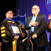 Sonny Osborne receives his Honorary Doctorate of Fine Arts from Glenville State College (2/1/19) - photo by Dustin Crutchfield