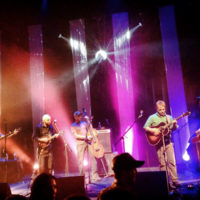 Broke Mountain – Palm Theater – Telluride, CO, 2013 – Photo by Max Berge Stars aligned with all members being at Telluride Bluegrass Festival in 2013. During the late night show of Greensky Bluegrass, Broke Mountain took the stage for a one-song reunion.