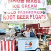 Stacie and Don Stratton sell ice cream at Sertoma Youth Ranch Spring Bluegrass Festival - photo © Bill Warren
