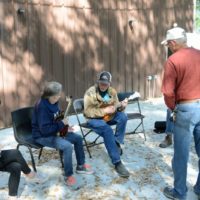 Clarence Canada leads a mandolin workshop at Sertoma Youth Ranch Spring Bluegrass Festival - photo © Bill Warren