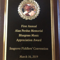 Alan Perdue Memorial Bluegrass Music Appreciation Award