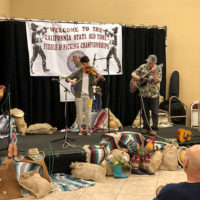 Competition at the California State Old Time Open Fiddle & Picking Championships at Lodi, CA - photo by Dave Berry