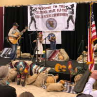 Peewee contestant at the California State Old Time Open Fiddle & Picking Championships at Lodi, CA - photo by Dave Berry