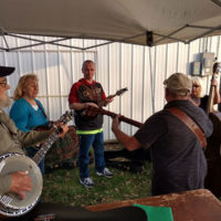 Jamming outdoors at Halfway to Mansfield Jamfest - photo by Chris Smith