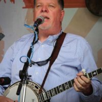 Steve Dilling with Sideline at the May 2019 Gettysburg Bluegrass Festival - photo by Frank Baker