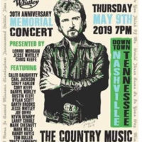 Poster for at the 30th Anniversary celebration for Keith Whitley in Nashville