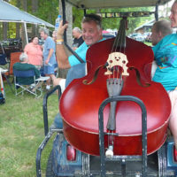 Have bass, will travel at Lil John's Mountain Music Festival 2019 - photo by Sandy Hatley