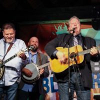 Steve Dilling reunites with Russell Moore & IIIrd Tyme Out at the May 2019 Gettysburg Bluegrass Festival - photo by Frank Baker