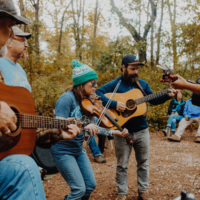 Campsite jam at the 2019 Blue Ox Music Festival - photo © Kyle Lehman