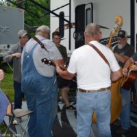 Wednesday jam at the 2019 Charlotte Bluegrass Festival - photo © Bill Warren