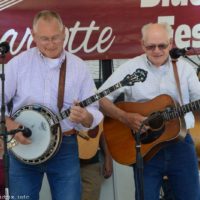 Dave Conley Jr and Sr at the 2019 Charlotte Bluegrass Festival - photo © Bill Warren