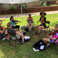 Fiddle class at the CBA Youth Academy Camp - photo by Dave Berry