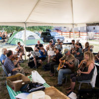Stickerville campground workshop at Weiser 2019 - photo © Tara Linhardt