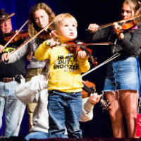 Washington State Fiddlers were the festival host this year and had loads of fiddlers of all ages up when they performed at Weiser 2019 - photo © Tara Linhardt