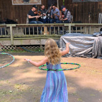 Hula dancer at the 2019 John Hartford Memorial Festival at Bean Blossom - photo by Dave Berry