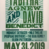 Reception poster for Tabitha and David Benedict (May 31, 2019)
