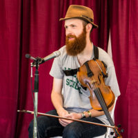Byan McDowell teaching fiddle workshop at Grey Fox 2019 - photo © Tara Linhardt