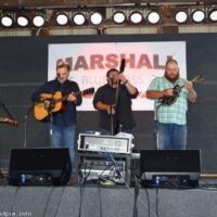 Steve Gulley & New Pinnacle at the 2019 Marshall Bluegrass Festival - photo © Bill Warren