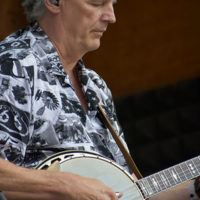 Mike Munford at the 2019 RockyGrass Festival - photo by Kevin Slick
