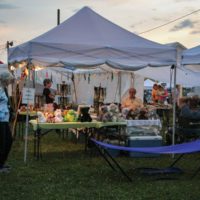 Vendors row at the 2019 Remington Ryde Bluegrass Festival - photo by Frank Baker