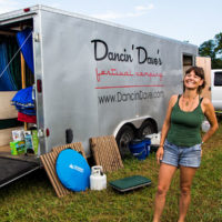 Susan Byer of Dancin' Dave's Festival Camping at Grey Fox 2019 - photo © Tara Linhardt