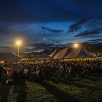Night falls on the 2019 Remington Ryde Bluegrass Festival - photo by Frank Baker