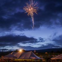 Fireworks on the 4th at the 2019 Remington Ryde Bluegrass Festival - photo by Frank Baker