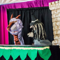 Puppet show in the Family Tent at Grey Fox 2019 - photo © Tara Linhardt