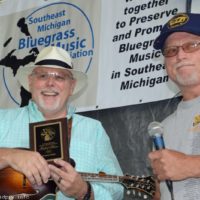 Duane Estep and Ron Benton at the 2019 Blissfield Bluegrass on the River - photo © Bill Warren