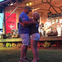 Dancing to Lonesome River Band at Mandolin Farms 2019 - photo by Chris Smith