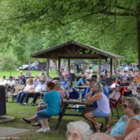 Audience at the 2019 Blissfield Bluegrass on the River - photo © Bill Warren