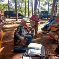Campground jamming at the 2019 Thomas Point Bluegrass Festival - photo by Dale Cahill