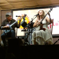 Béla Fleck & Abigail Washburn at the 2019 Thomas Point Bluegrass Festival - photo by Dale Cahill