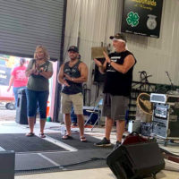 Setting up for the band competition at SamJam 2019 - photo by Chris Smith
