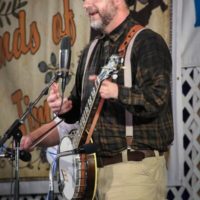 Barry Abernathy with Appalachian Road Show at the 2019 Delaware Valley Bluegrass Festival - photo by Frank Baker