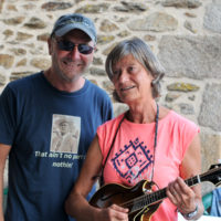 Eric and Edmée Denéve at their bluegrass weekend in France - photo by Charley Sifaoui